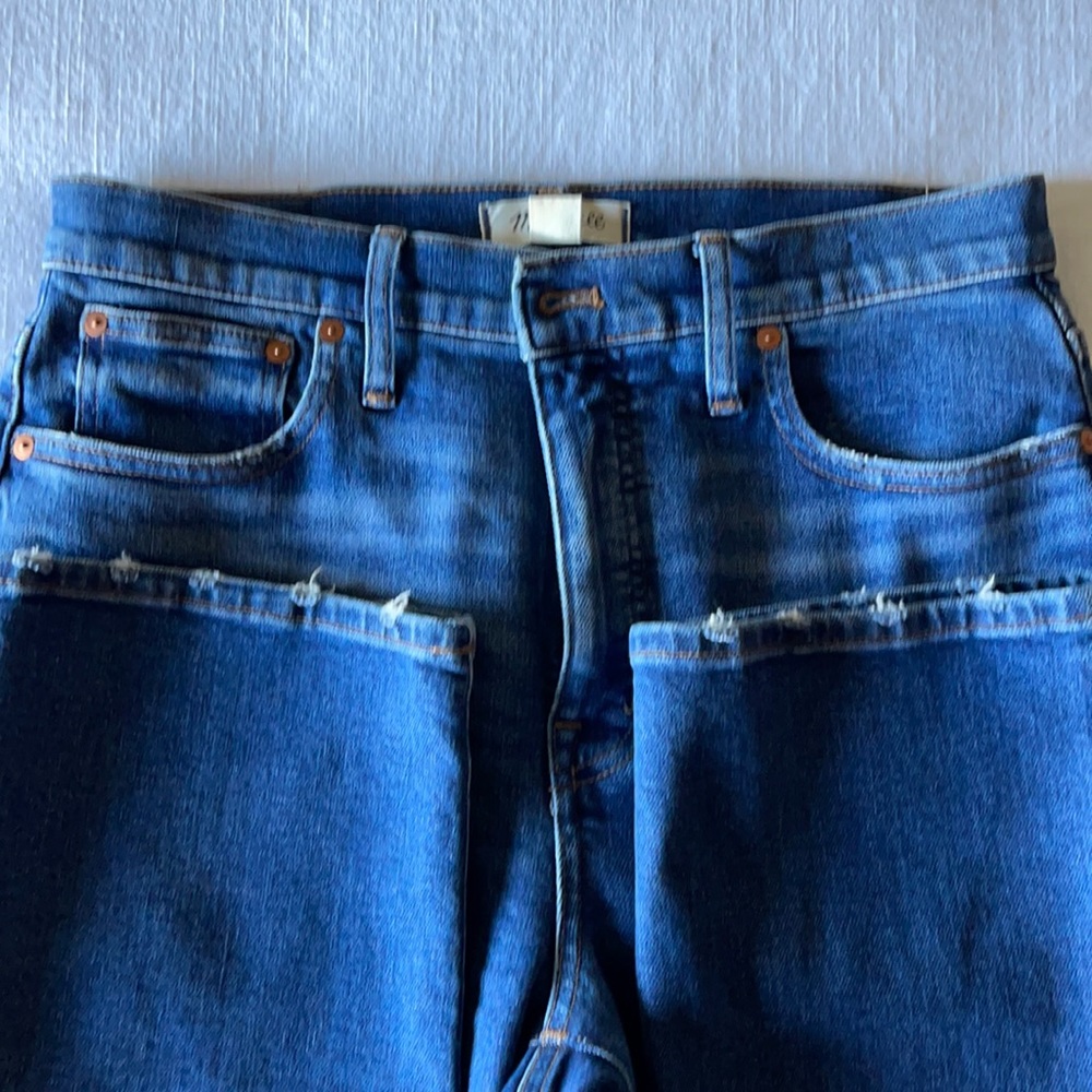 Madewell Slim Demi Boot Dark Wash Jeans